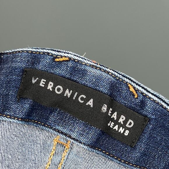 Veronica Beard Arya Straight Crop Jeans Bright Blue Size 27 - Picture 6 of 6